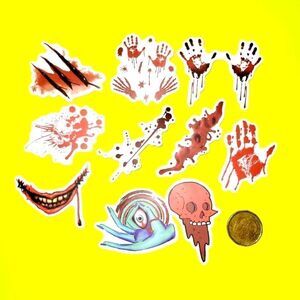 3/$20	brand new 10x waterproof funny stickers